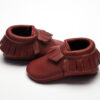 Plum Moccs – Eco-Friendly Soft Leather Moccasins Baby Shoes by Wolfie and Willow (2)